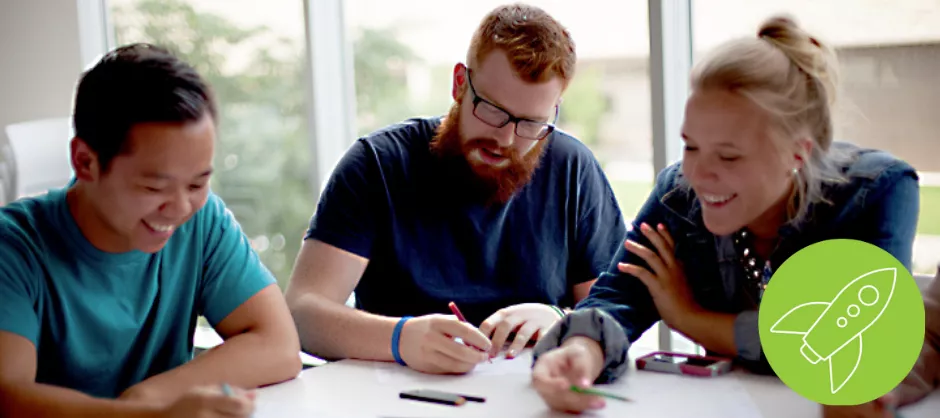 students studying the Bible inductively together