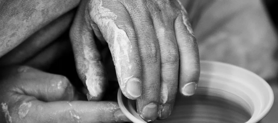 potters hands