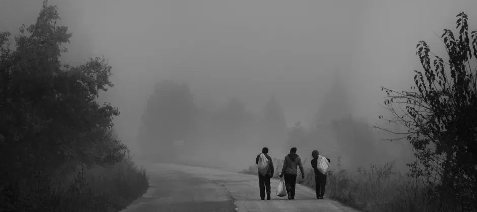 trio walking