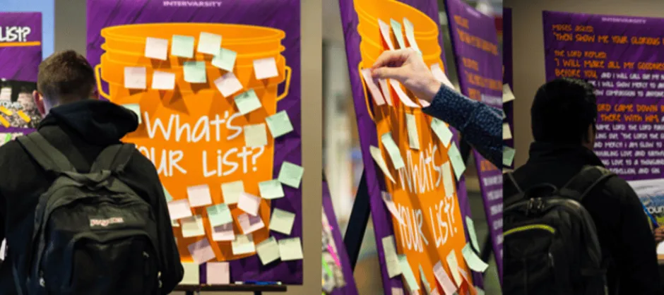 Students interacting with the Bucket List Proxe