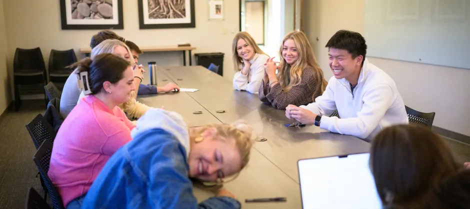 People around a table