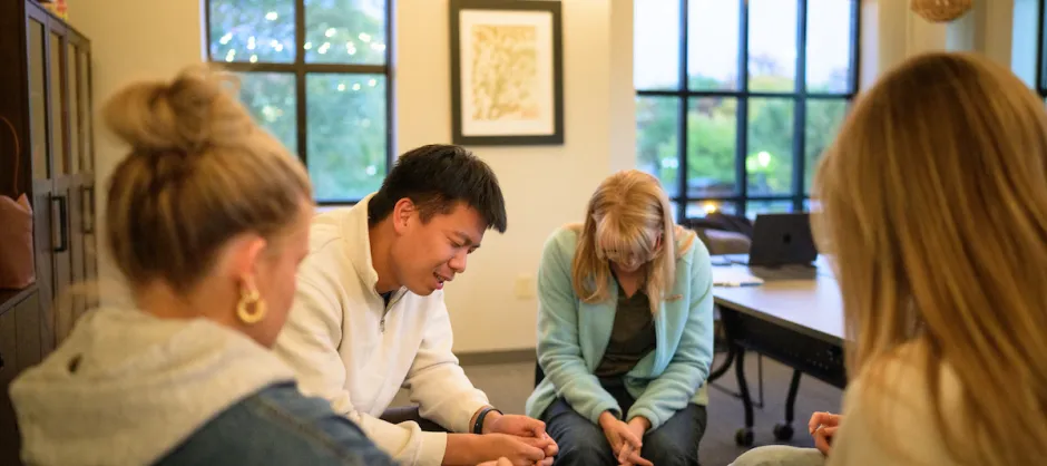 Group of people praying