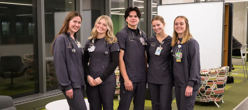Group of nursing students