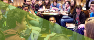 A group of people sitting together