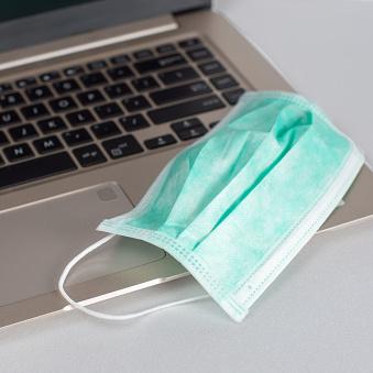 ONSO Bootcamp Collection text over an image of a facemask sitting atop a laptop.